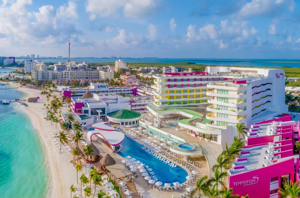 Oktoberfest celebration at Temptation Cancun Resort with traditional decorations